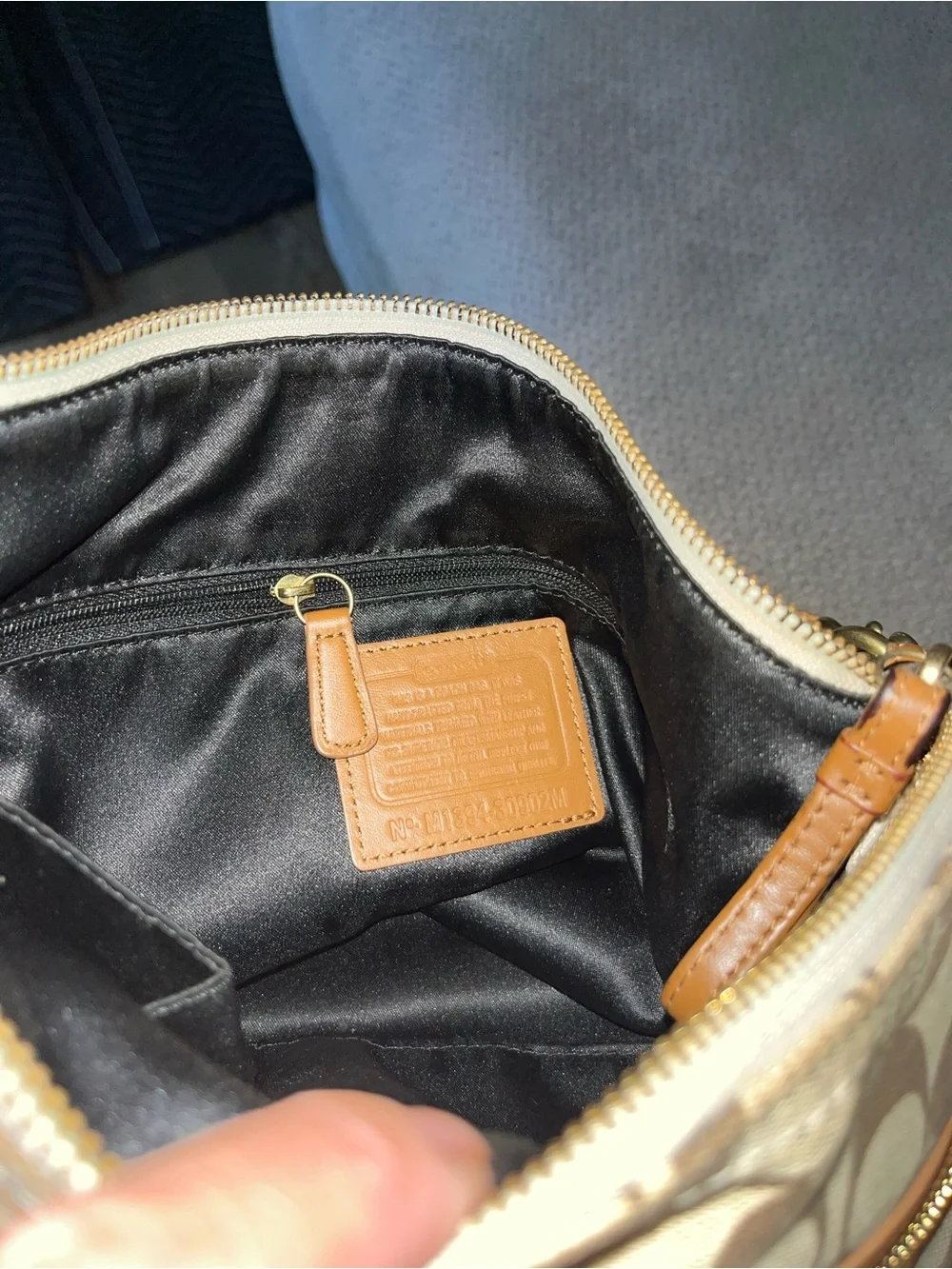 Coach Signature Canvas Crossbody in Brown and Cream